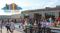 Guests enjoying the rooftop beer garden